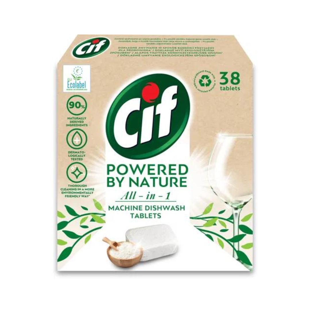 CIF All in One Powered  by Nature tablete za mašinsko pranje sudova 38/1